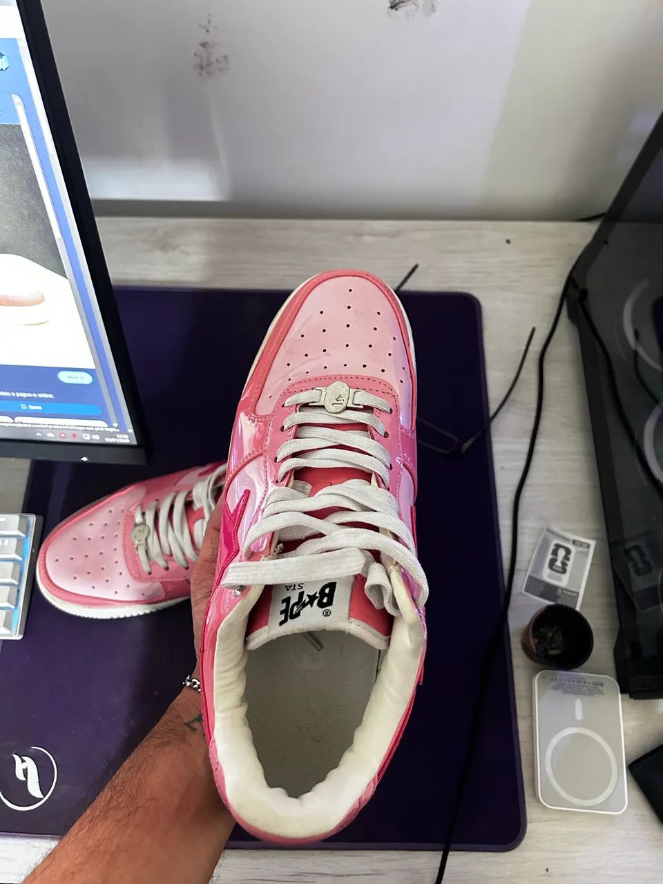 TENIS BAPESTA ROSA  - Foto 3