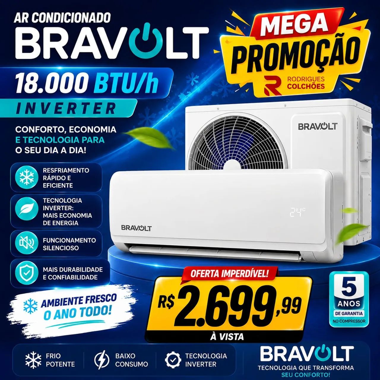 Ar Condicionado split 12 mil btus  - Foto 2