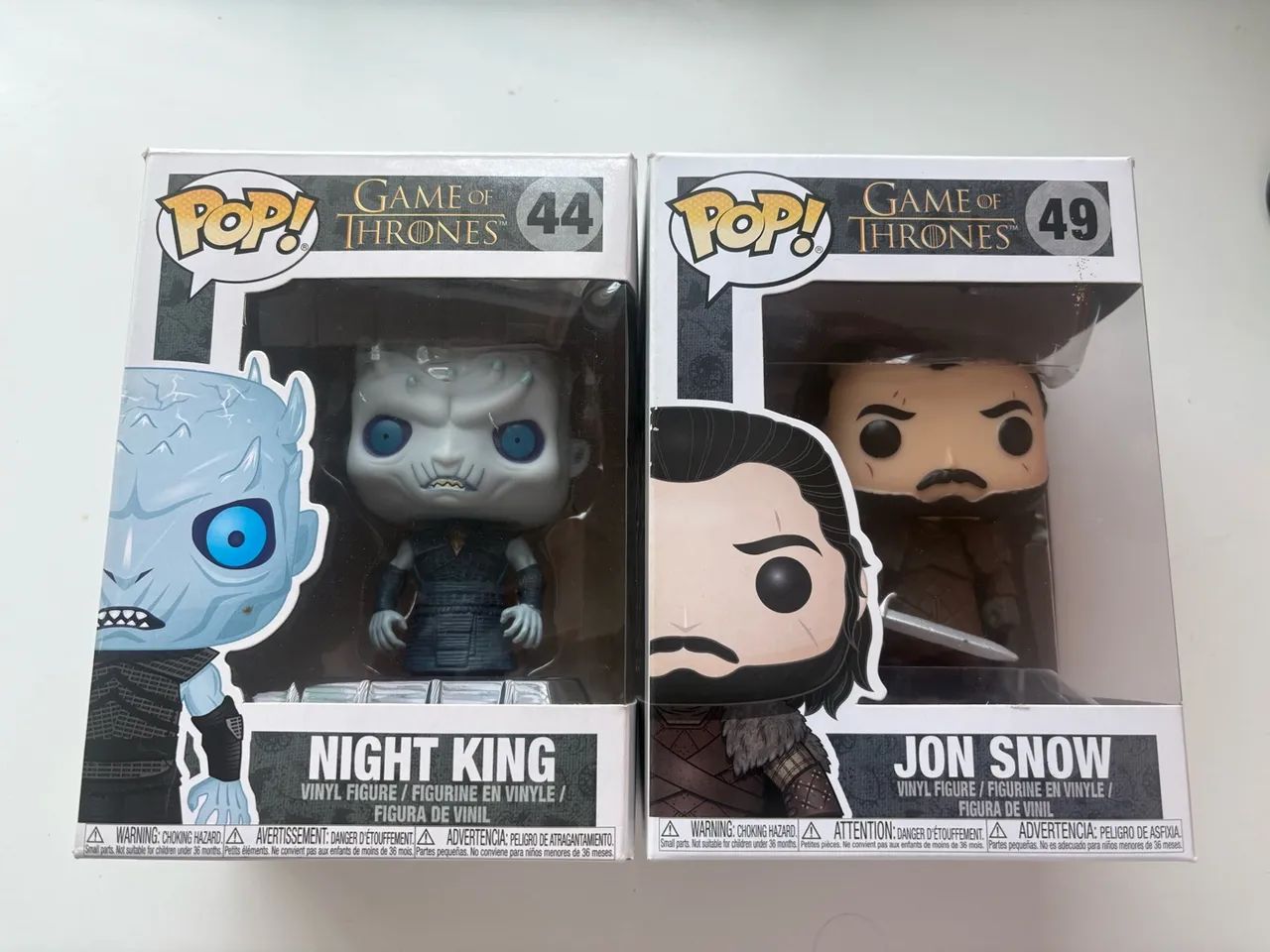 Funko pop jon snow e night king