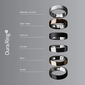 Oura Ring 5 silver - Sob encomenda - Qualquer tamanho -  - Foto 3