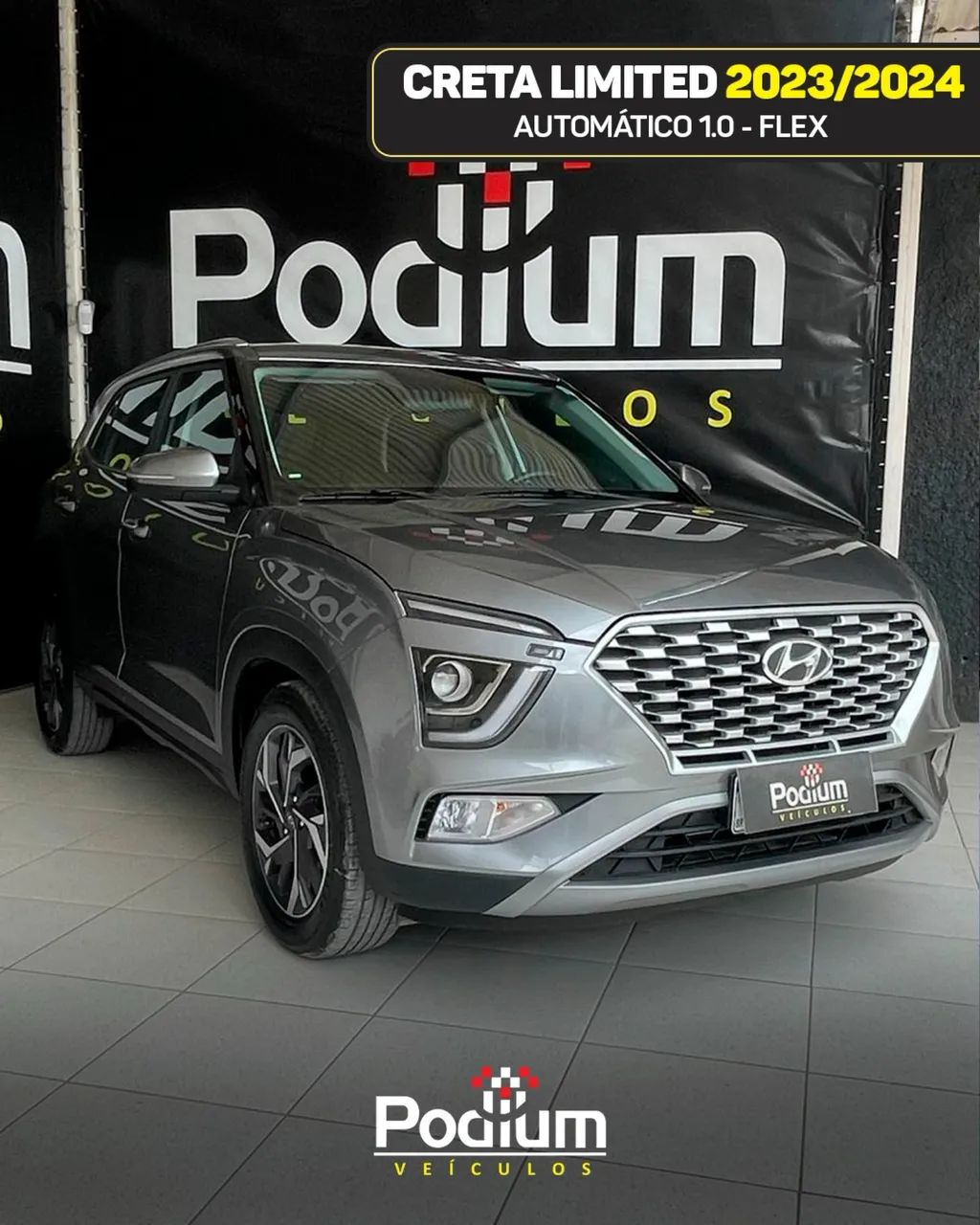 Hyundai Creta Limited 1.0 TB 12V Flex AUT 2024 - Foto 2