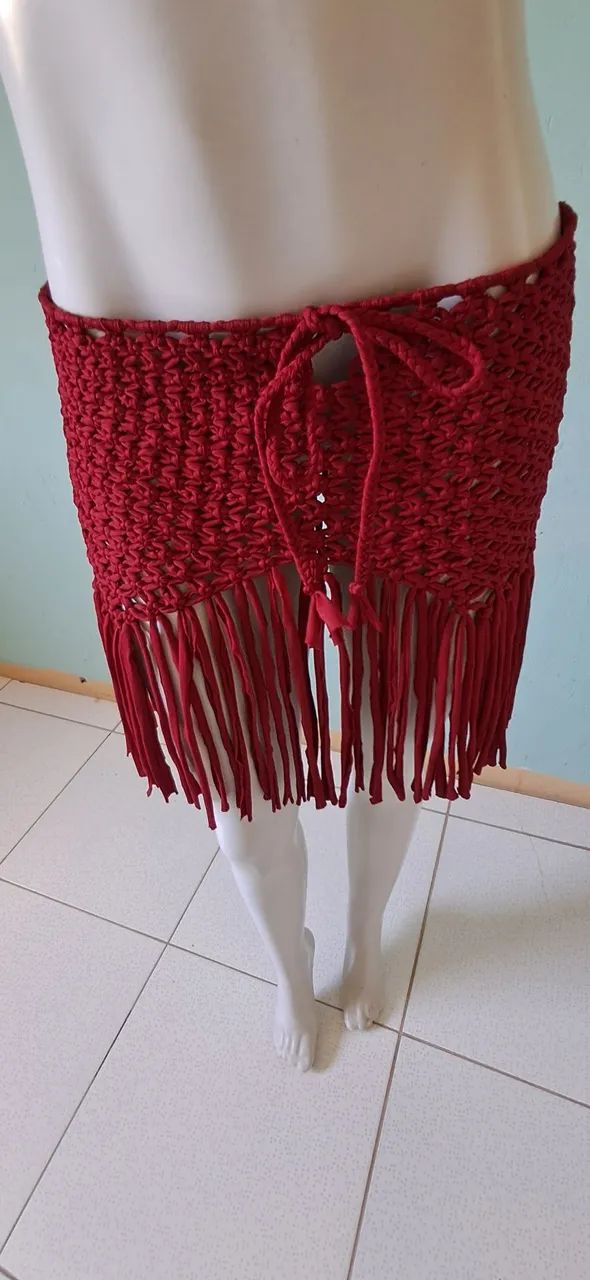 Saida de praia macrame  - Foto 5