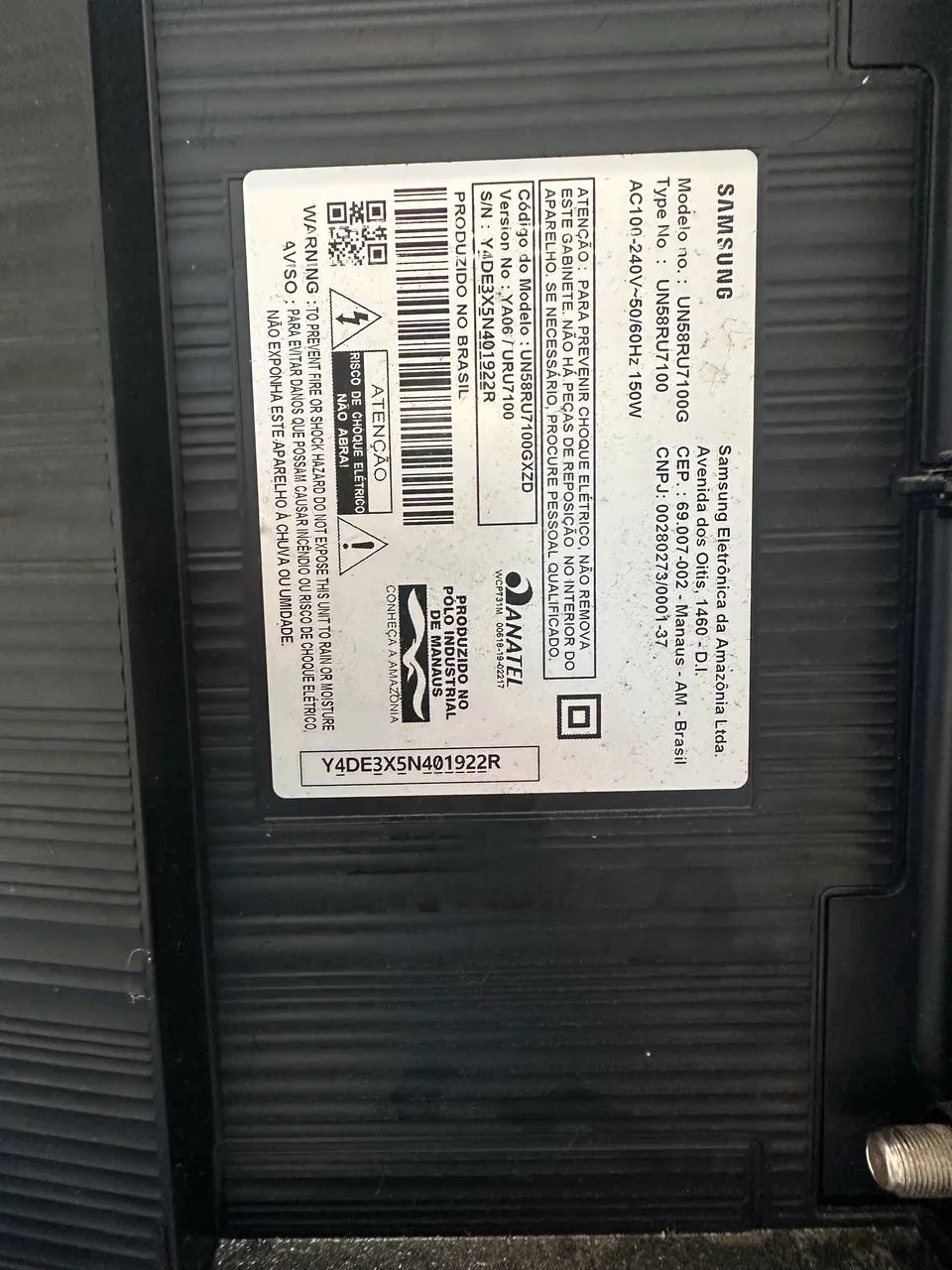Smart TV Samsung 58 polegadas