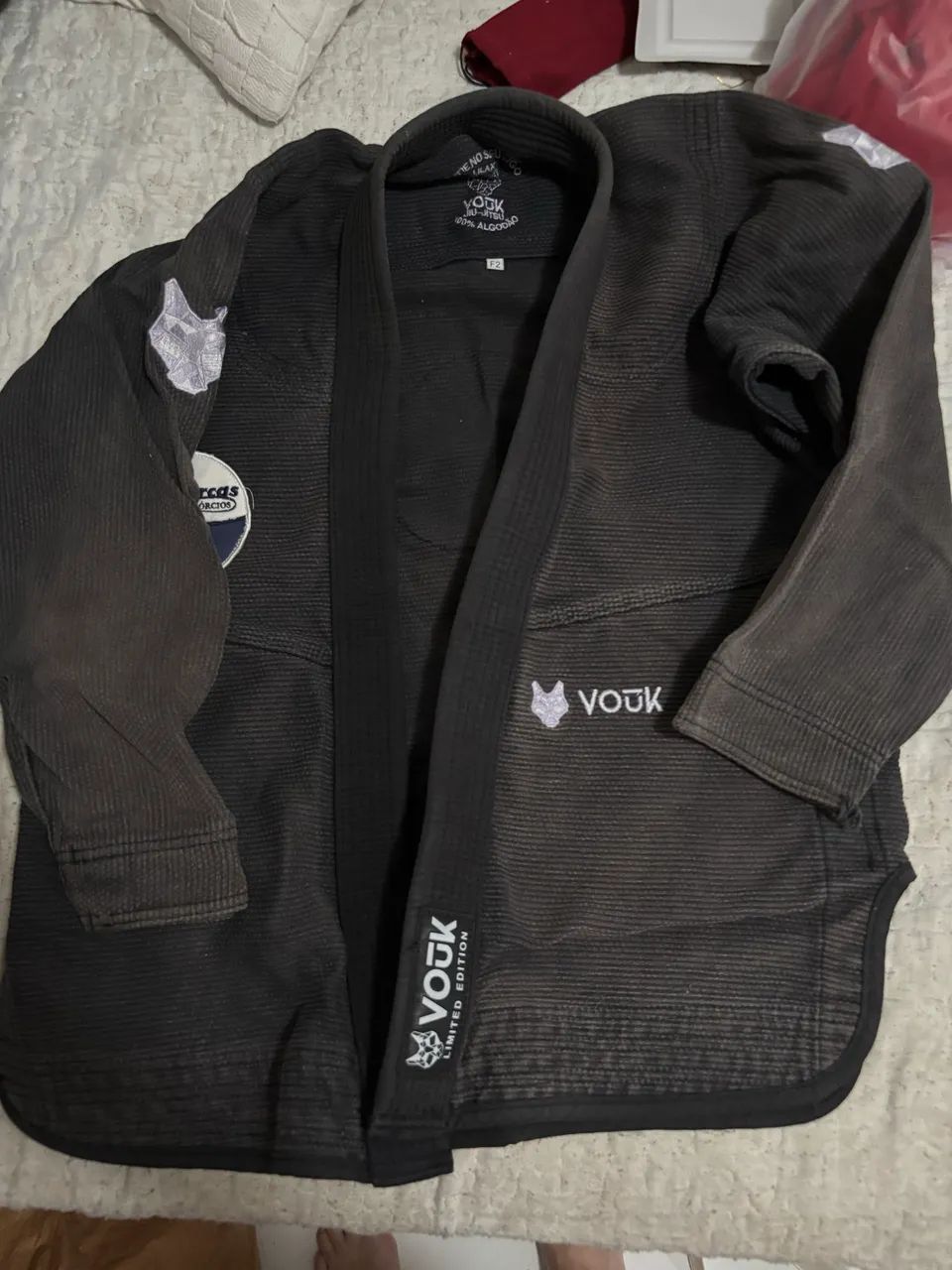 Kimono Vouk preto - Jiu Jitsu 