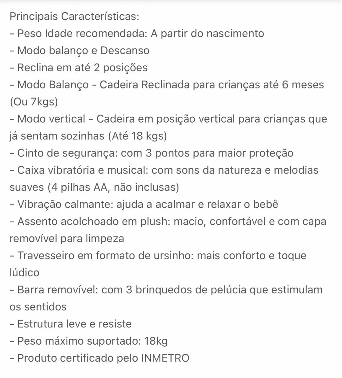 Cadeirinha de bebê  - Foto 5