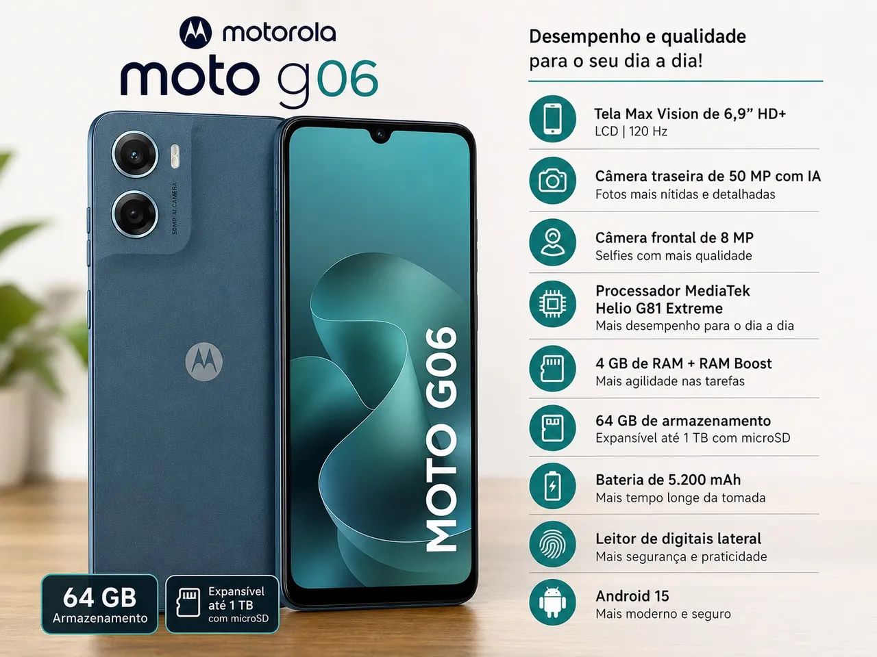 Celular Motorola G 06