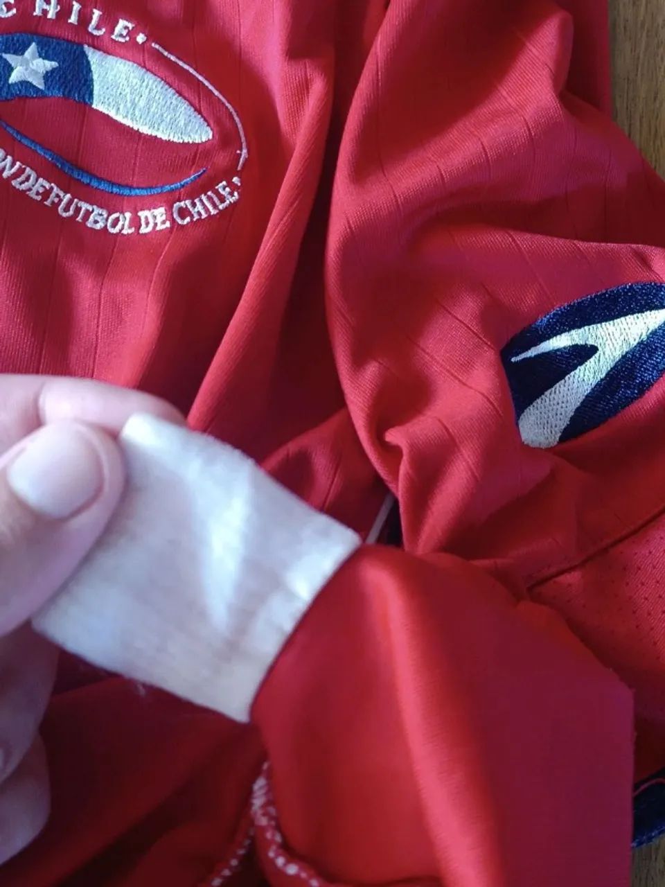 camisa original 2007 seleção chile brooks vermelha tamanho m #7