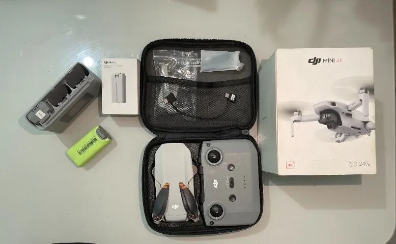Drone DJI Mini 4K + Acessórios - Completo e Pronto para Voar! - Foto 2
