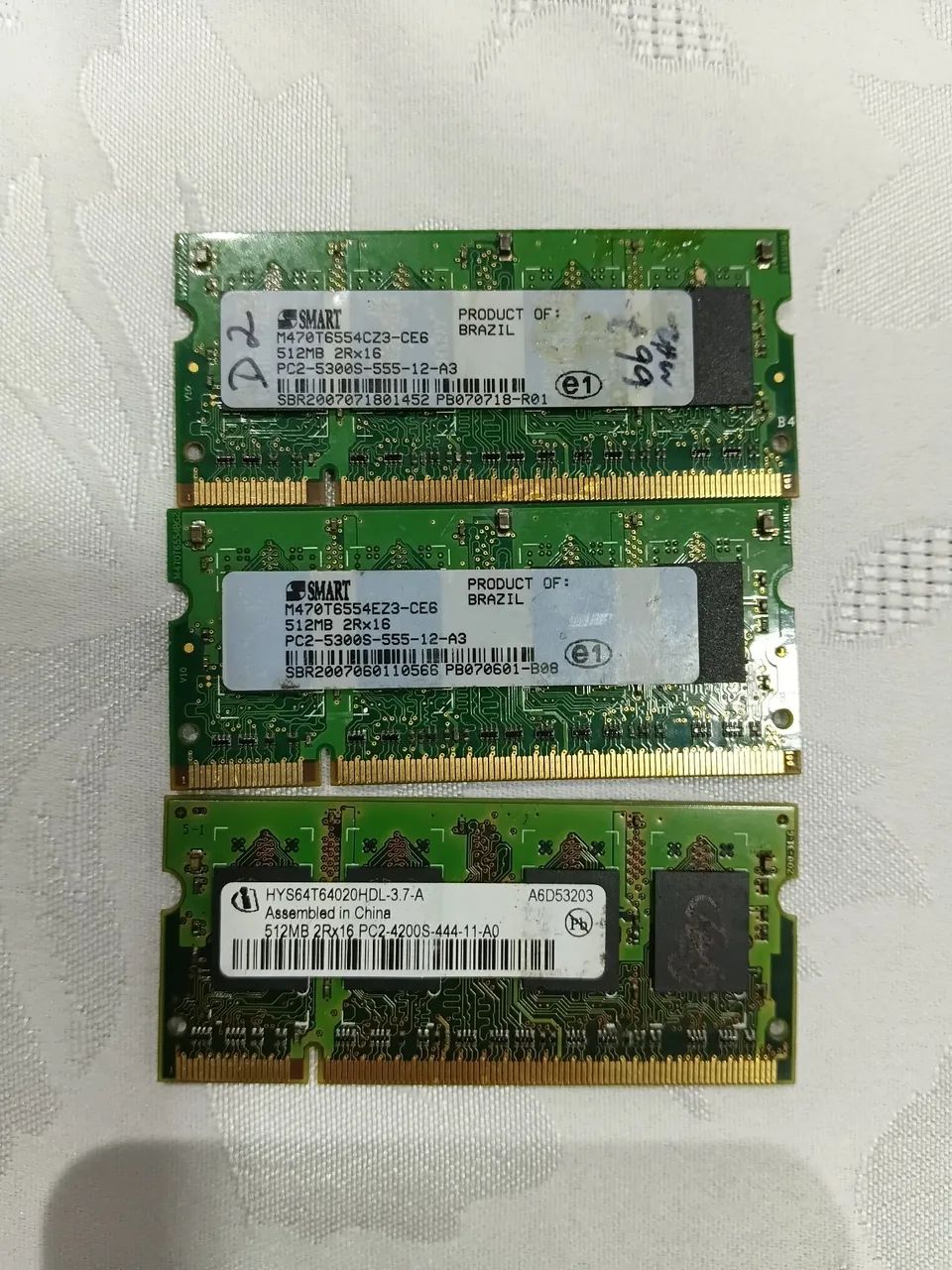 RAM ddr2 512mb preço unitário 