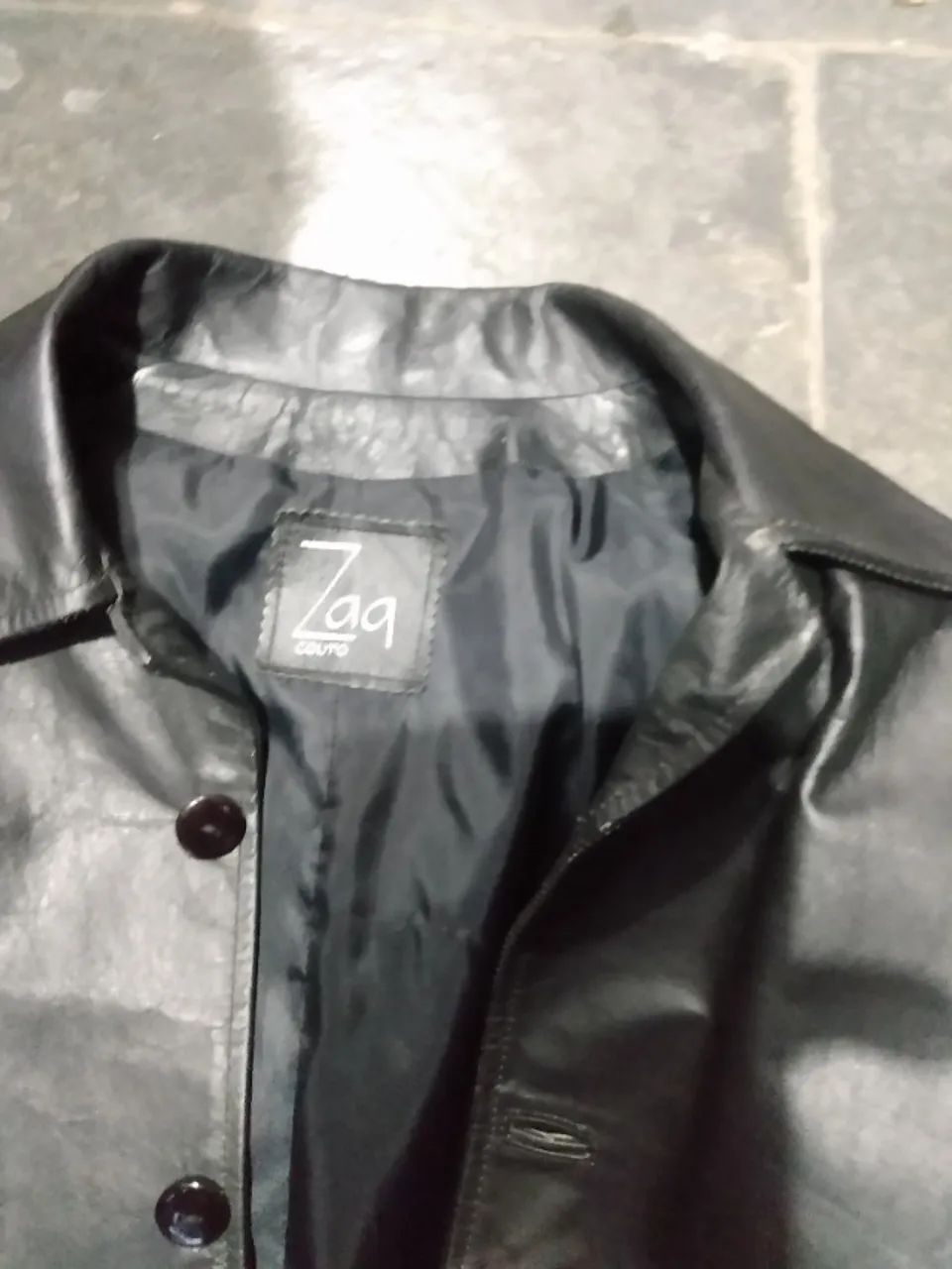 Blazer couro masculino