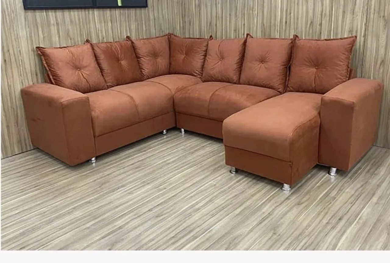 VENDO SOFA DE CANTO SEM USO PRATICAMENTE.