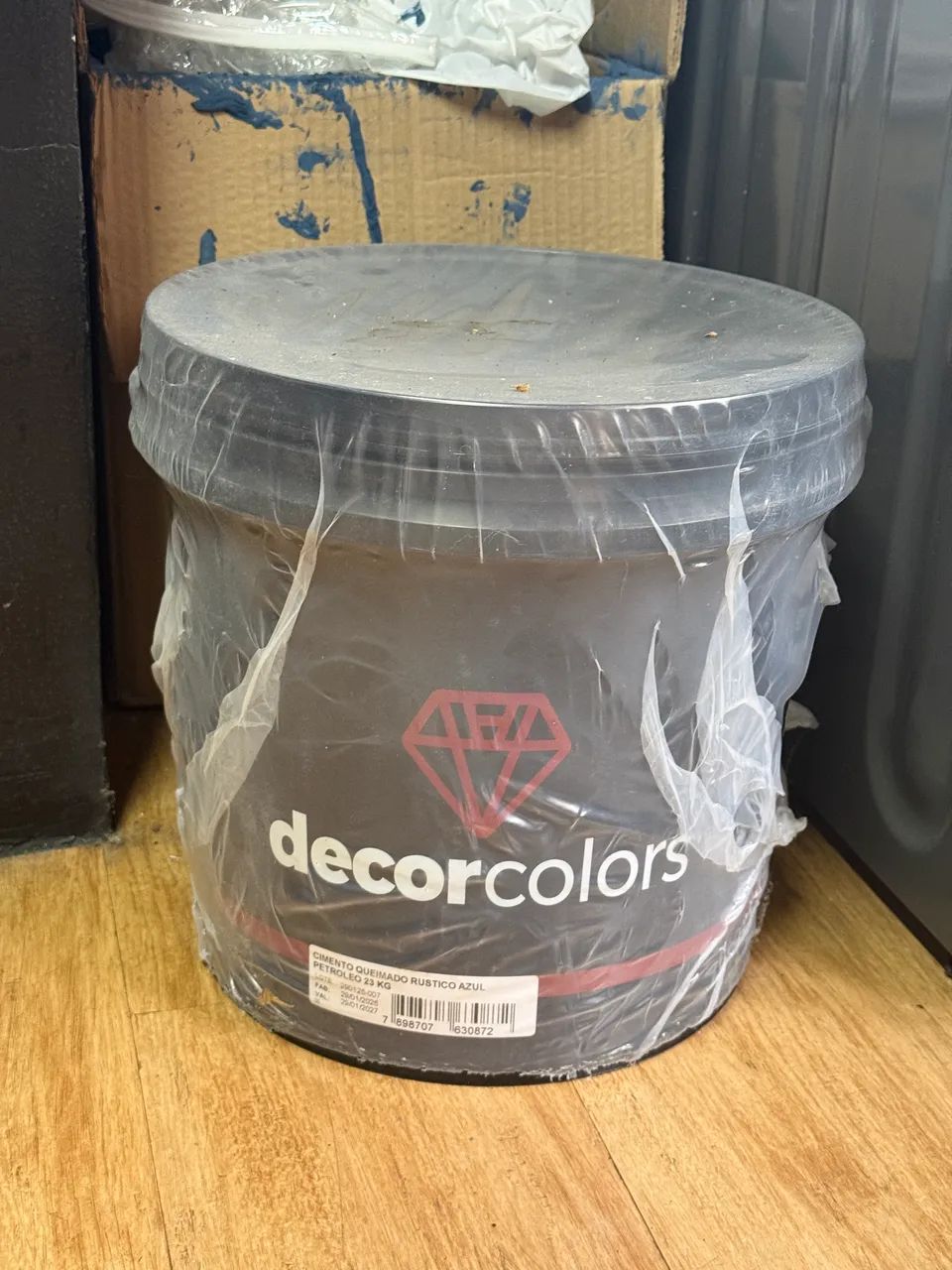 Tinta Decor Colors Cimento Queimado Azul Petróleo 23kg