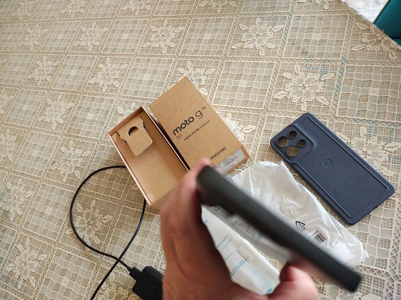 Motorola g75 lindo  na garantia c/ capa Motorola oficial - Foto 6