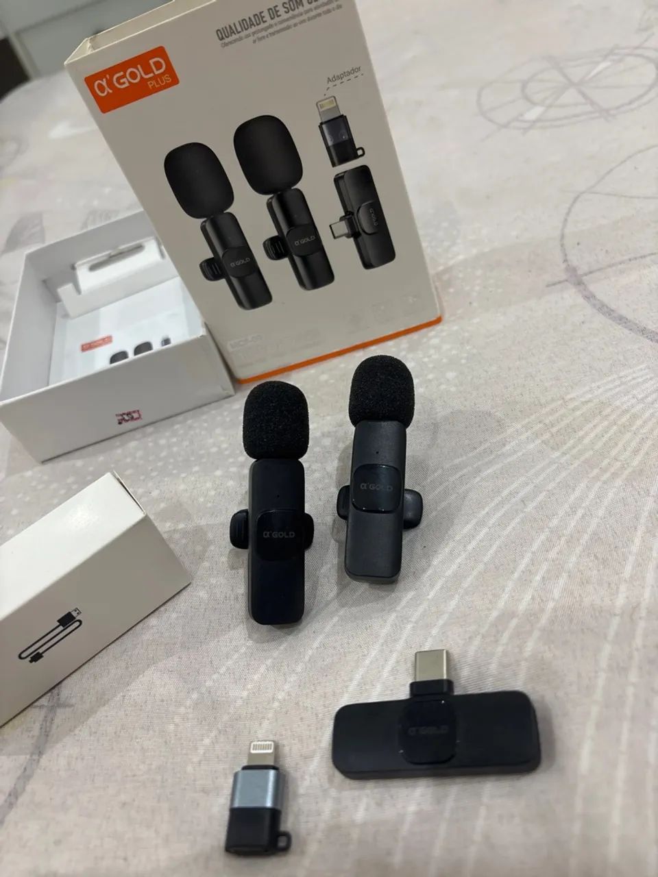 Kit microfones lapela sem fio - Foto 4