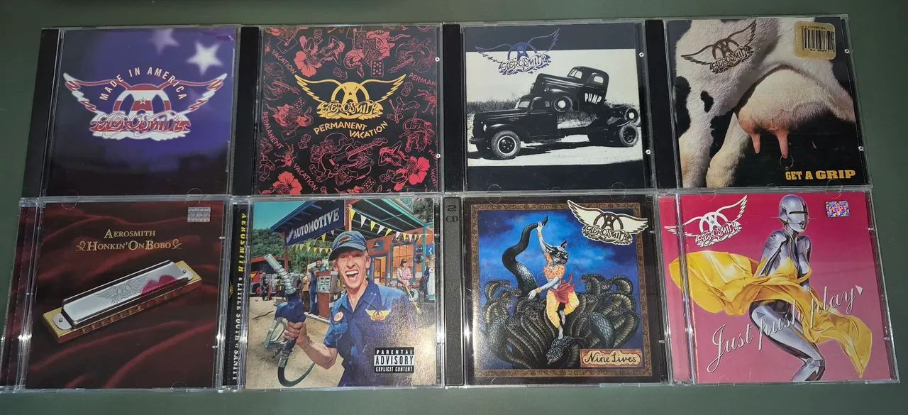 8 Cds do Aerosmith