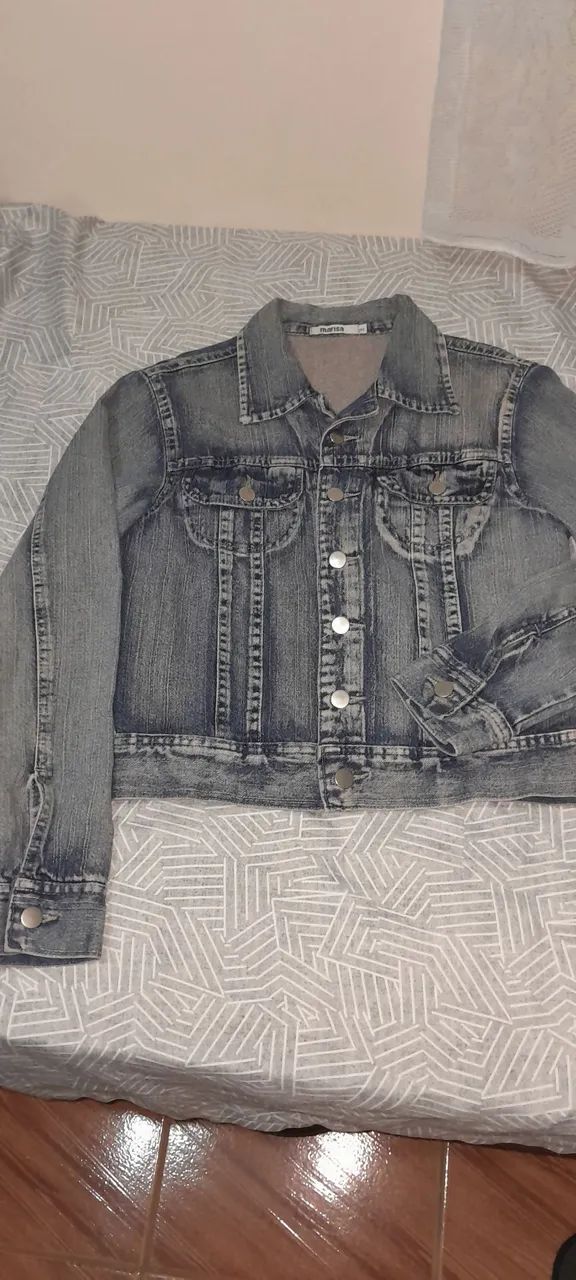 Jaqueta jeans feminina Marisa M
