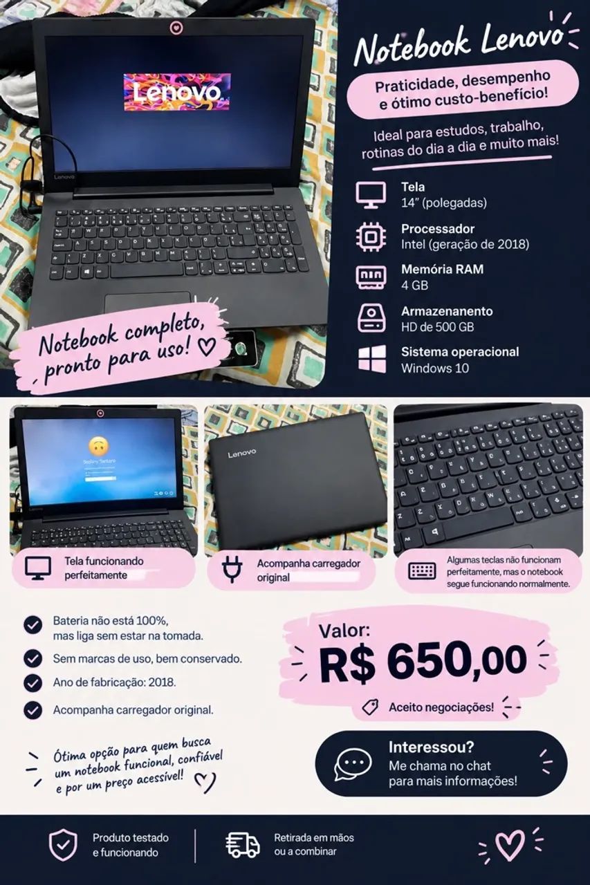 Notebook Lenovo 