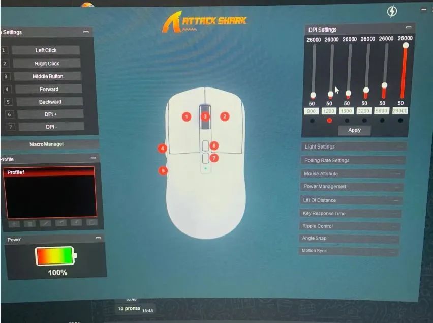MOUSE GAMER ATTACK SHARK X6 - Foto 3