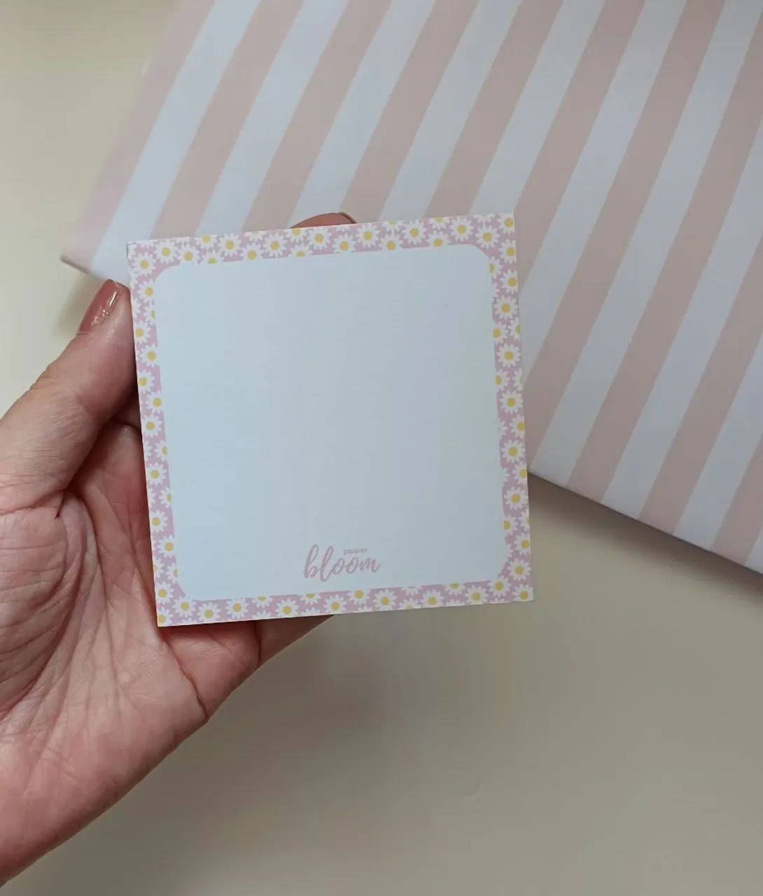 Bloco de notas margaridas 