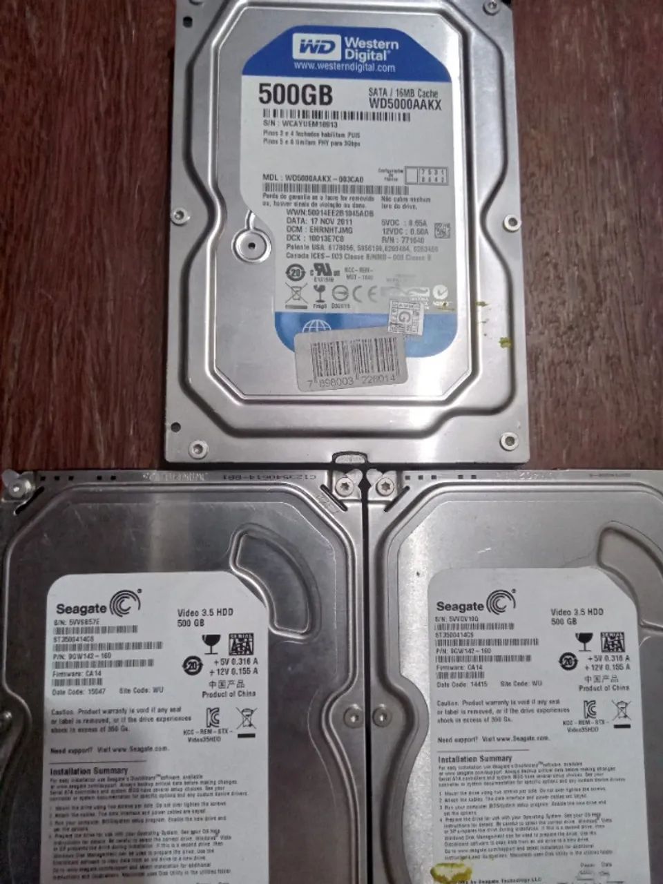3 HDs - 500GB - Foto 2
