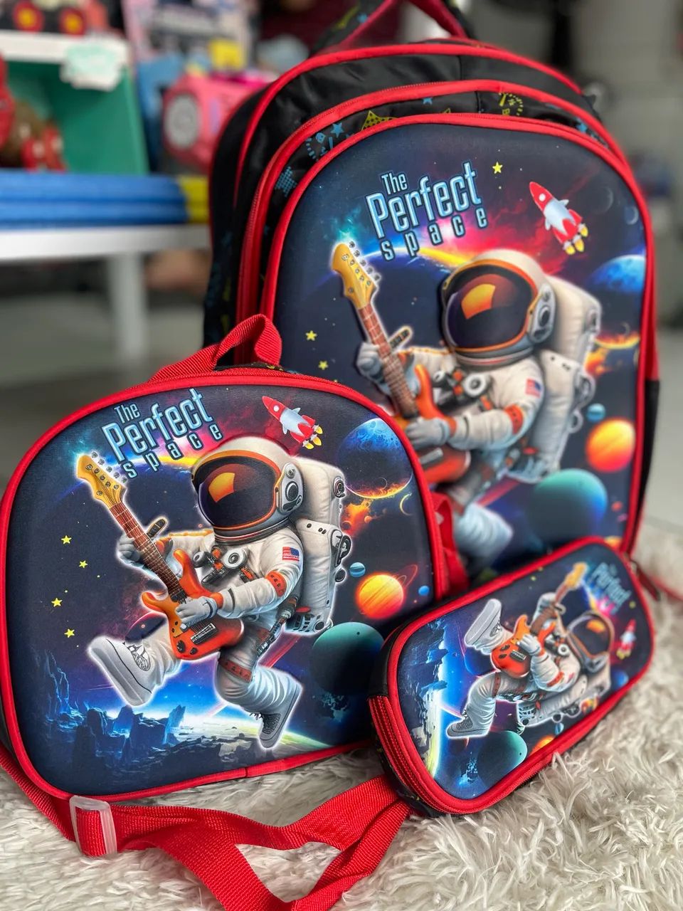 Mochila de costa com lancheira e porta lápis  - Foto 4