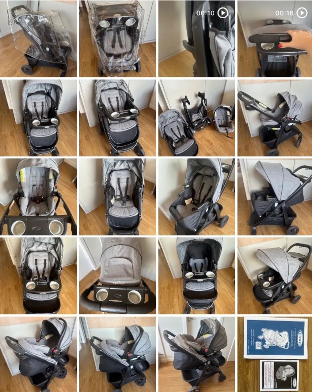 Carrinho de bebê importado Graco Click Connect 3em 1 - Foto 4
