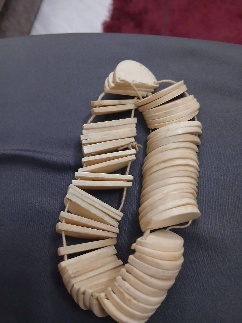 BRACELETE ARTESANAL DE ALTA QUALIDADE FEITO DE OSSO ESTILO BOHO CHIC  - Foto 3