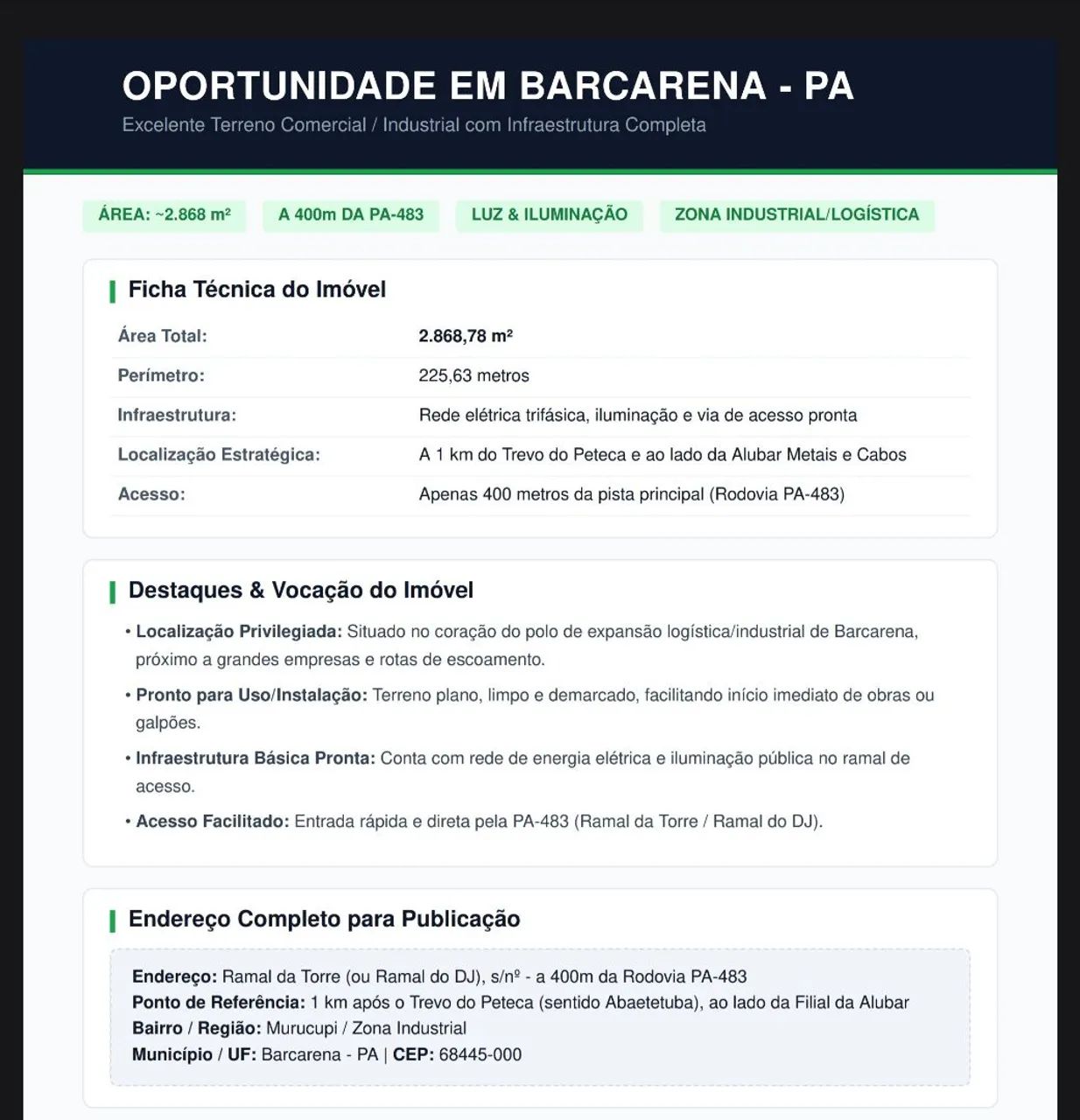 * OPORTUNIDADE DE TERRENO EM BARCARENA / PA * - Foto 2