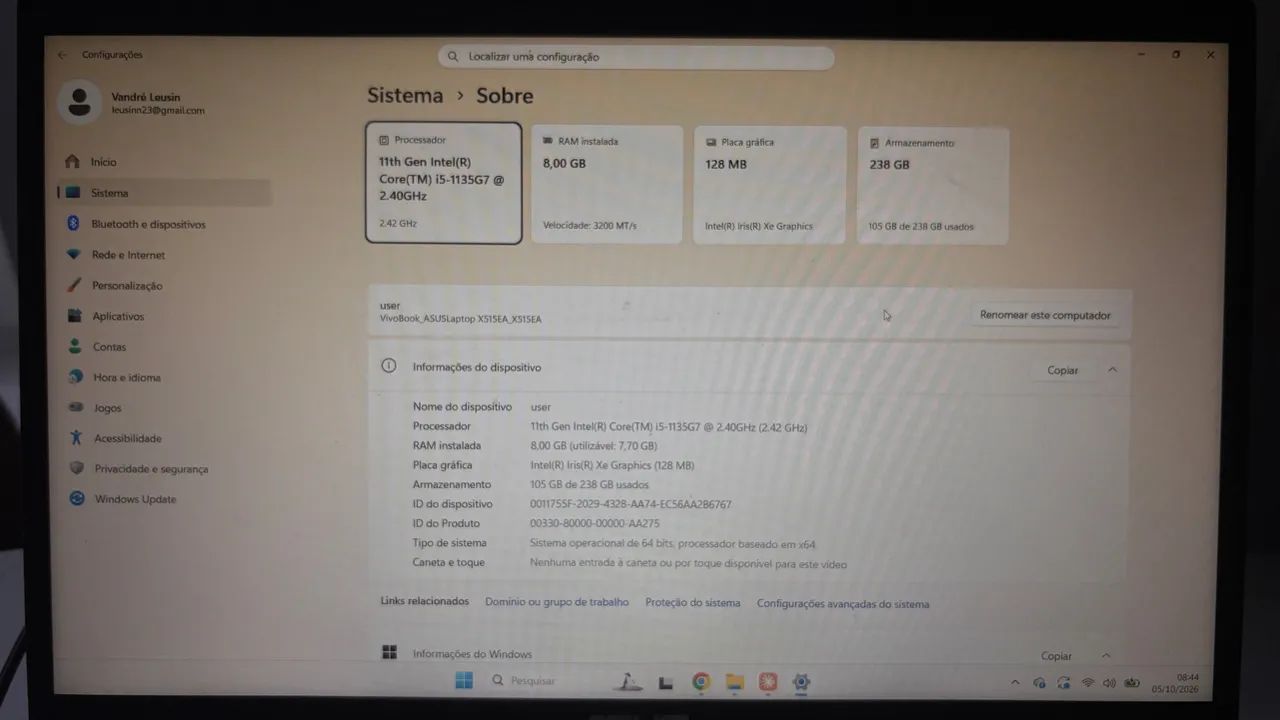Notebook Asus