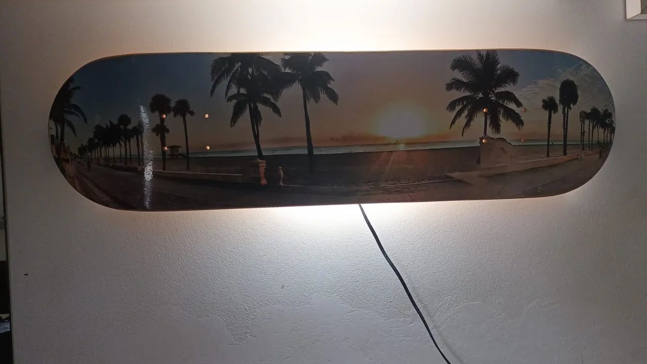 Luminária shape skate com lâmpada linda - Foto 3