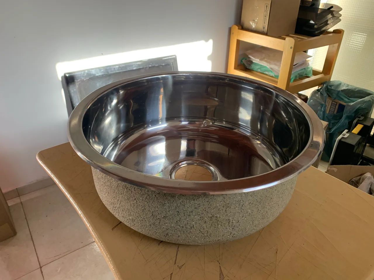 Cuba de inox redonda 