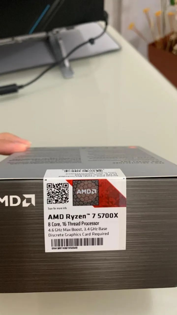 Processador AMD Ryzen 7 5700X - Novo Lacrado - Original - Foto 5