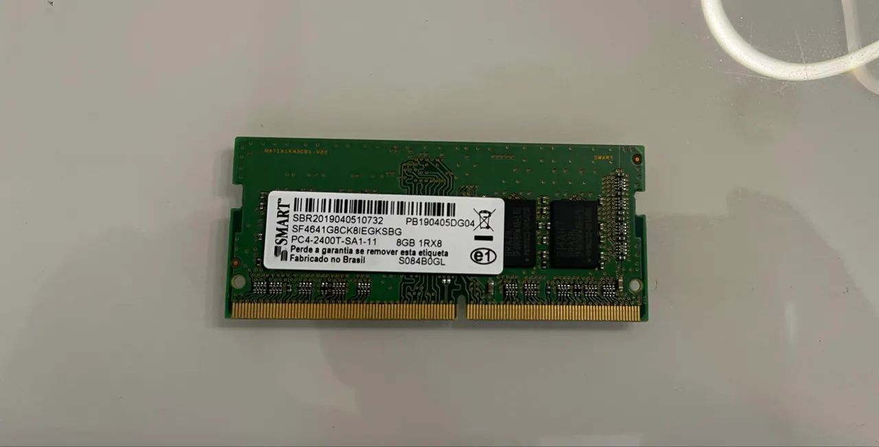Memória RAM DDR4 8GB 2400MHz Notebook