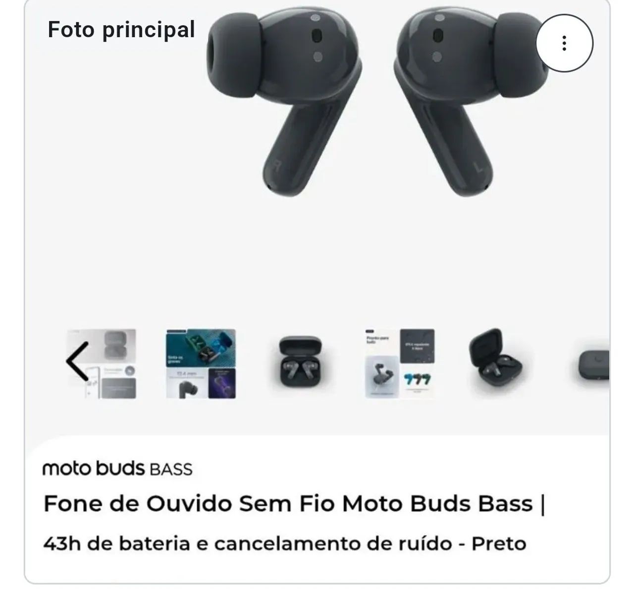 Fone bluetooth Moto Buds Bass - Foto 5