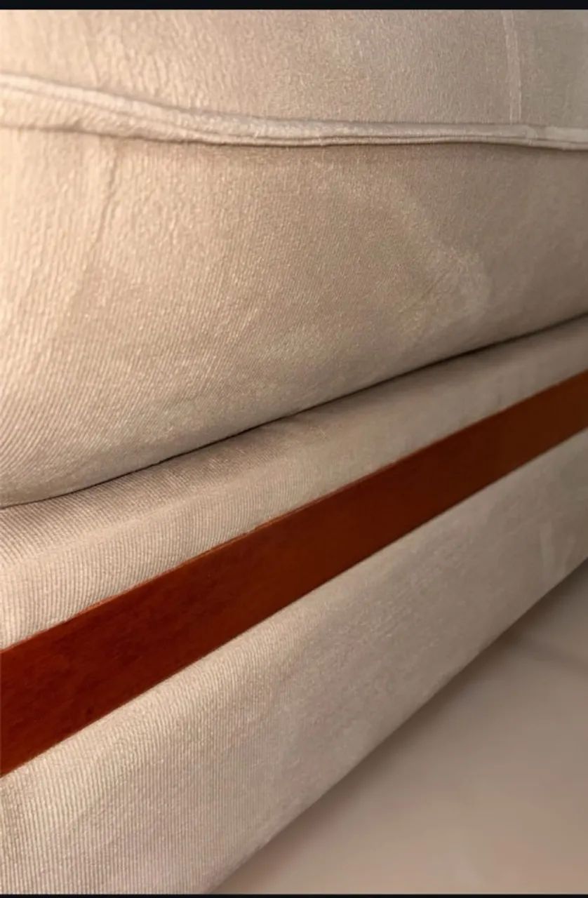 Sofa retratil e Reclinavel Monaco com detalhe em madeira com 2,30cm de largura - Foto 4