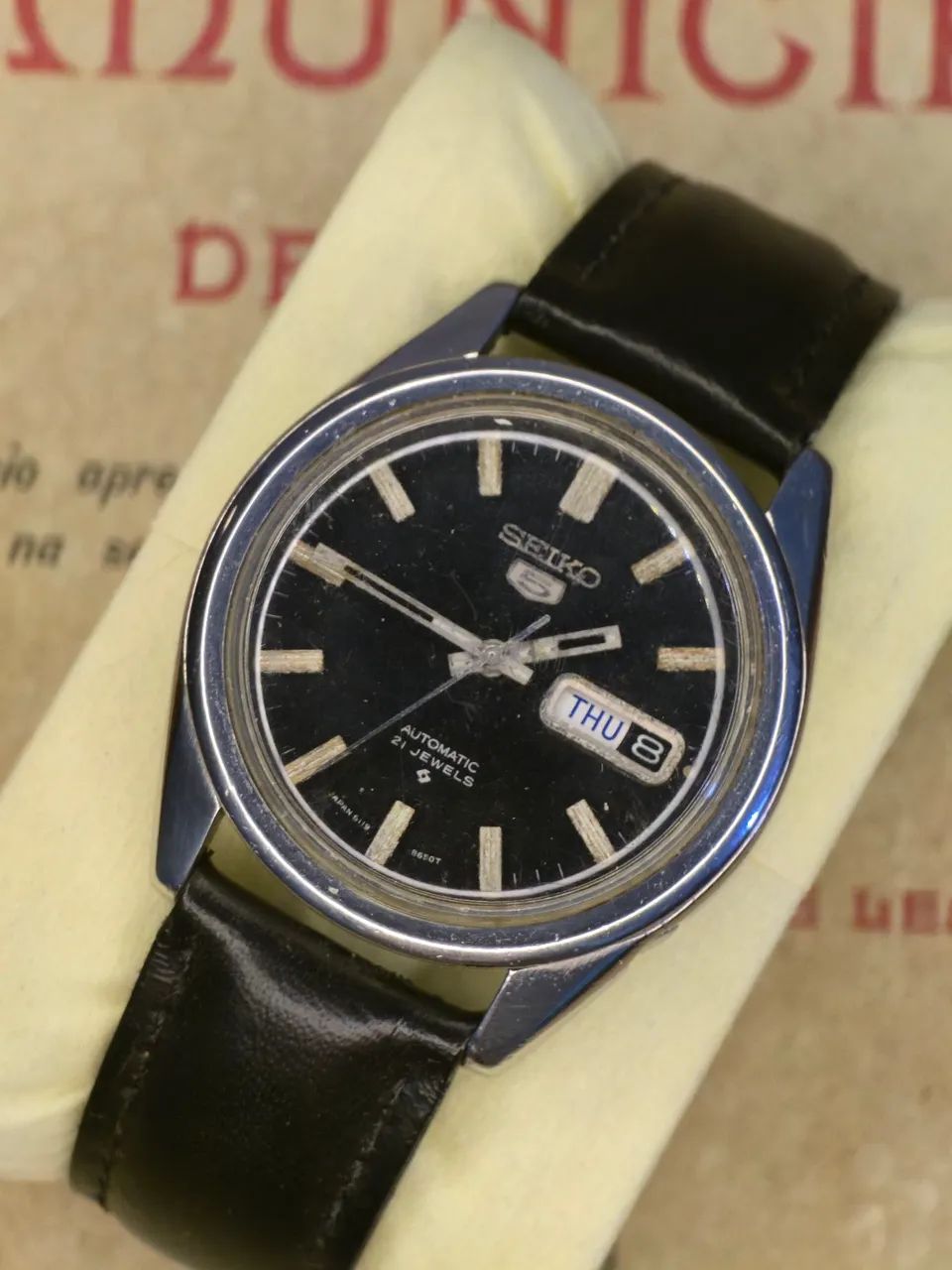 Relógio Seiko 5 6119 vintage automático  - Foto 2
