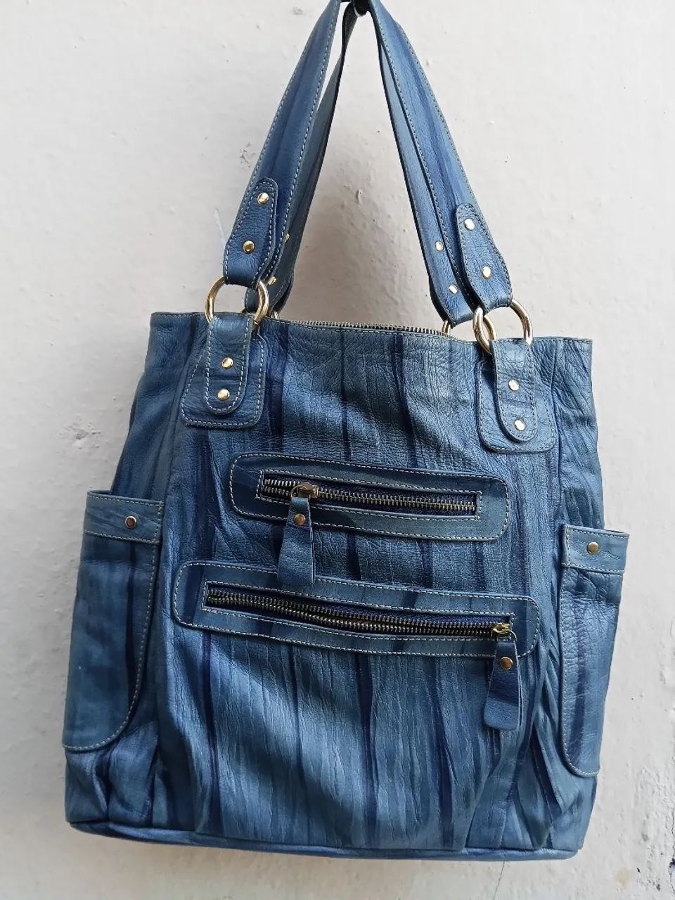 Bolsa de couro legítimo spatifillus tamanho 37x40 - Foto 4