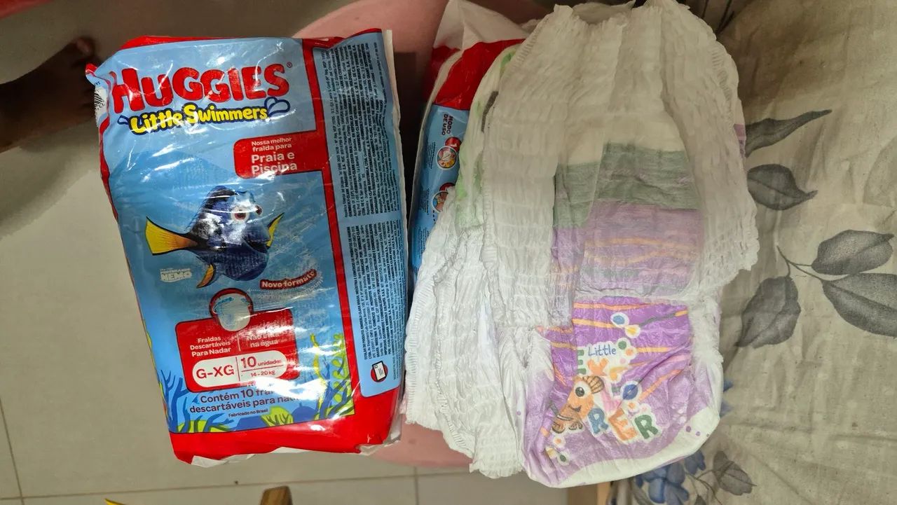 Fraldas impermeáveis huggies