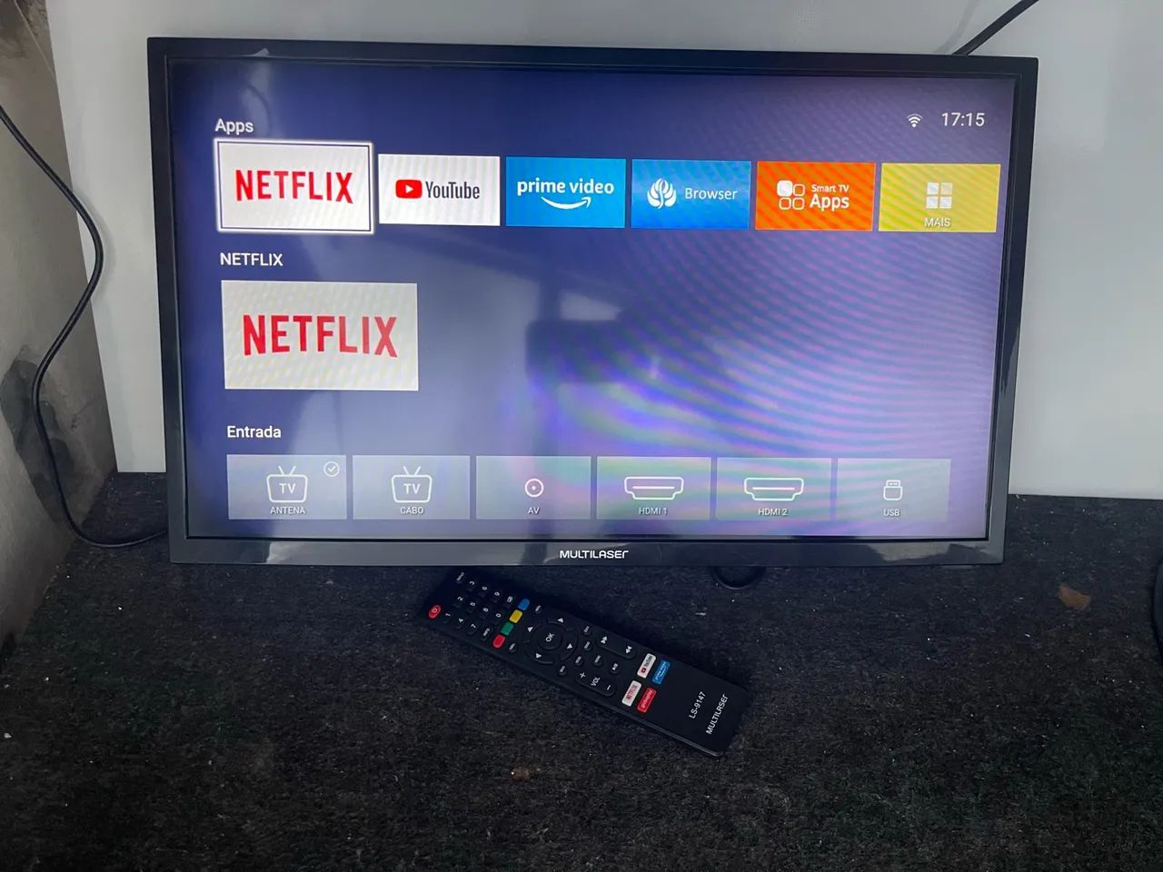 Smart TV 24 polegadas Multiplayer funcionando perfeitamente super bem conservada - Foto 3