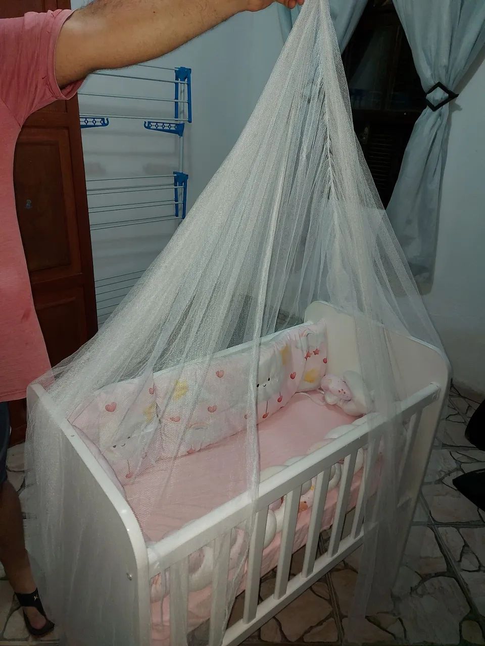 Kit berço + mini berço + almofada de amamentação +ninho - Foto 2