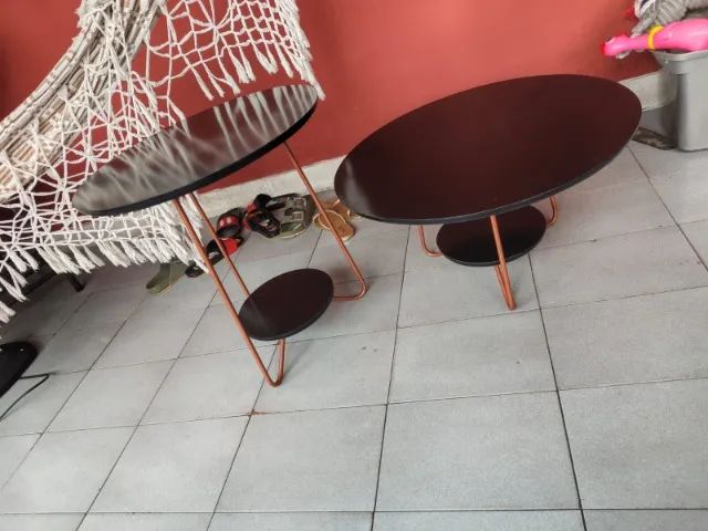 Conjunto de mesa lateral/centro 