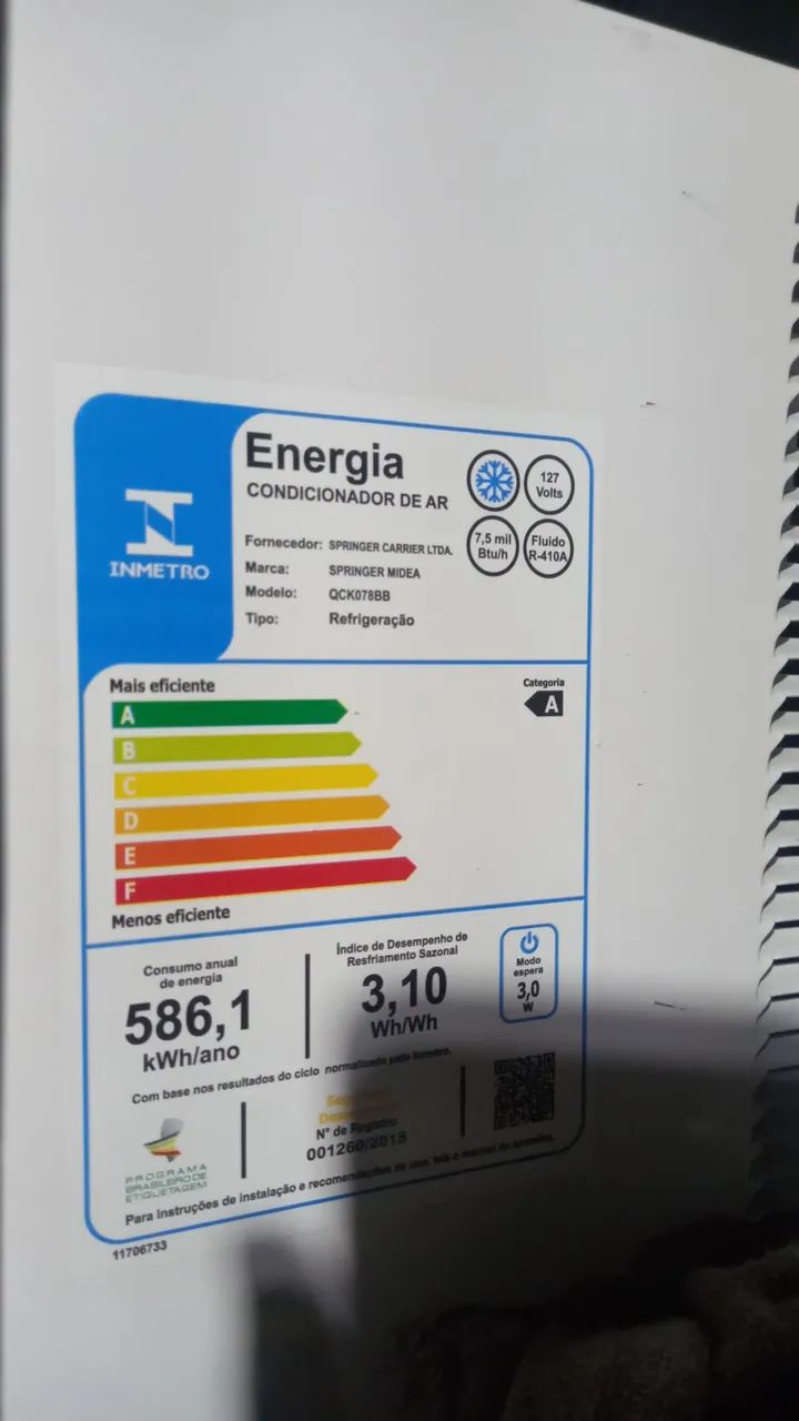Ar-condicionado 7500btus  - Foto 3
