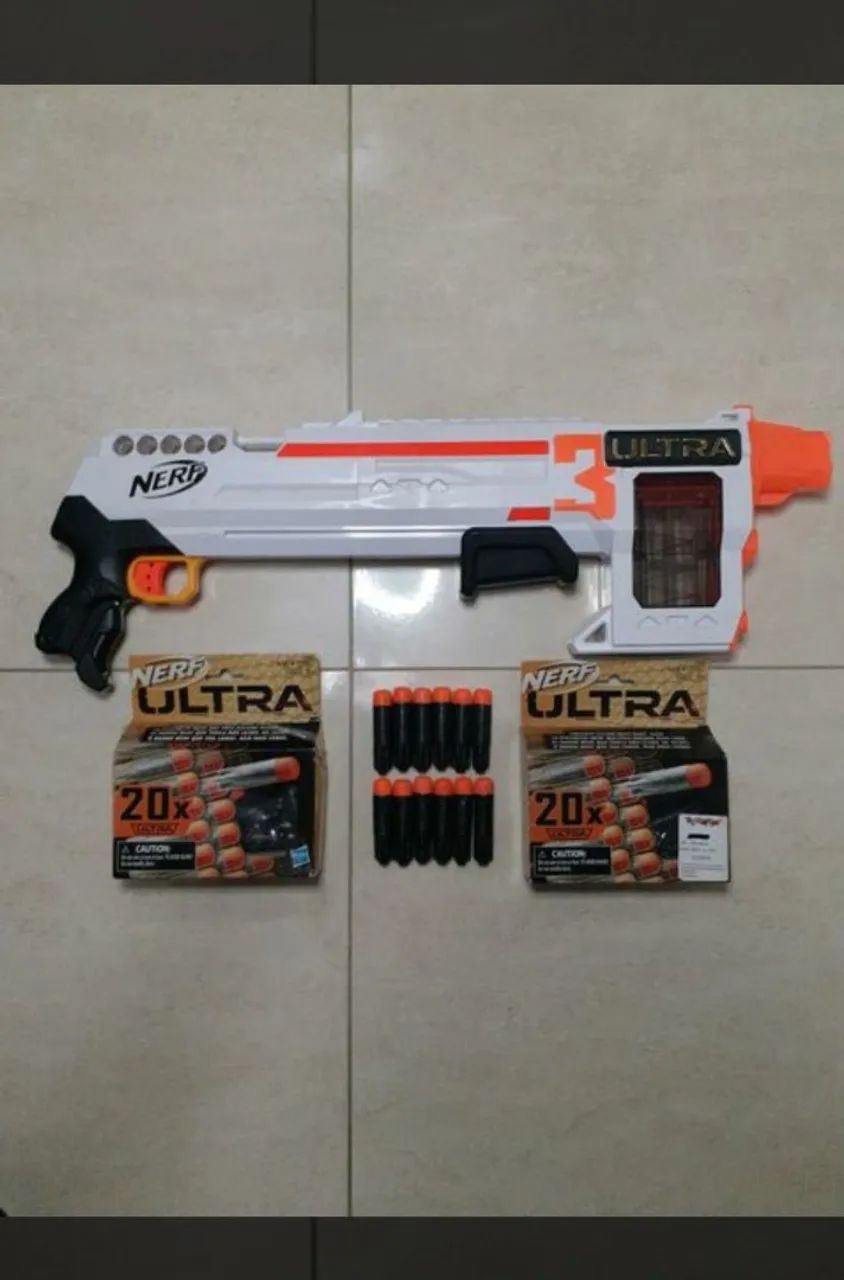 Nerf Ultra 3 com duas caixas de dardos extras