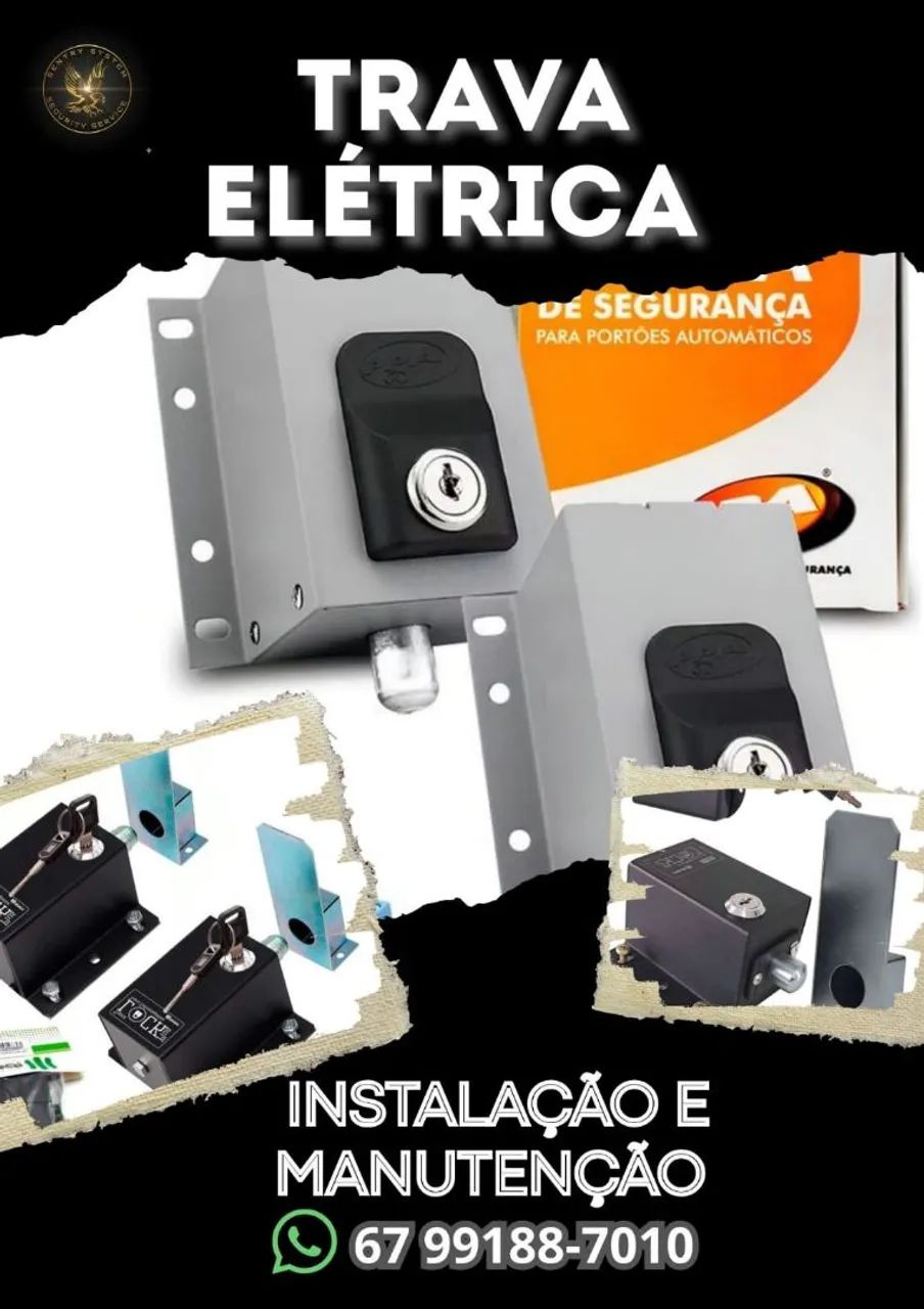 Trava Elétrica Automática para Portão Basculante - Portas e Janelas ...
