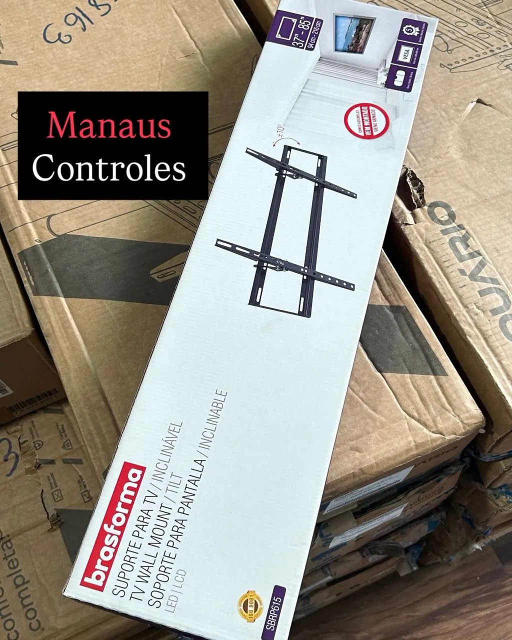 Suporte de Tv 4 pontos de fixação para Tv 37 - 85 Polegadas 