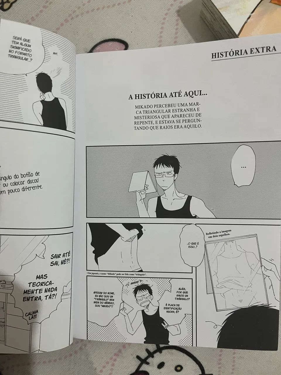 Manga a noite além da janela triangular volume 4 e 5 - Foto 3
