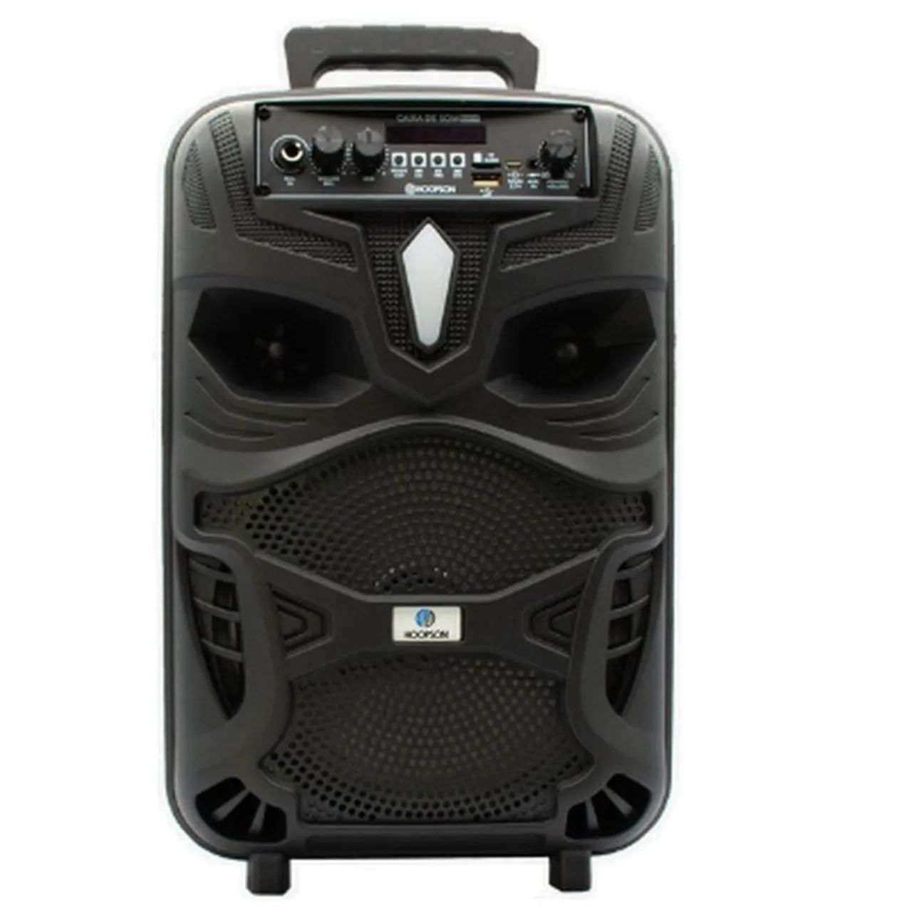 Caixa de Som Portátil Hoopson 100W Preto Bluetooth, USB, Auxiliar, Micro SD e FM - Foto 3