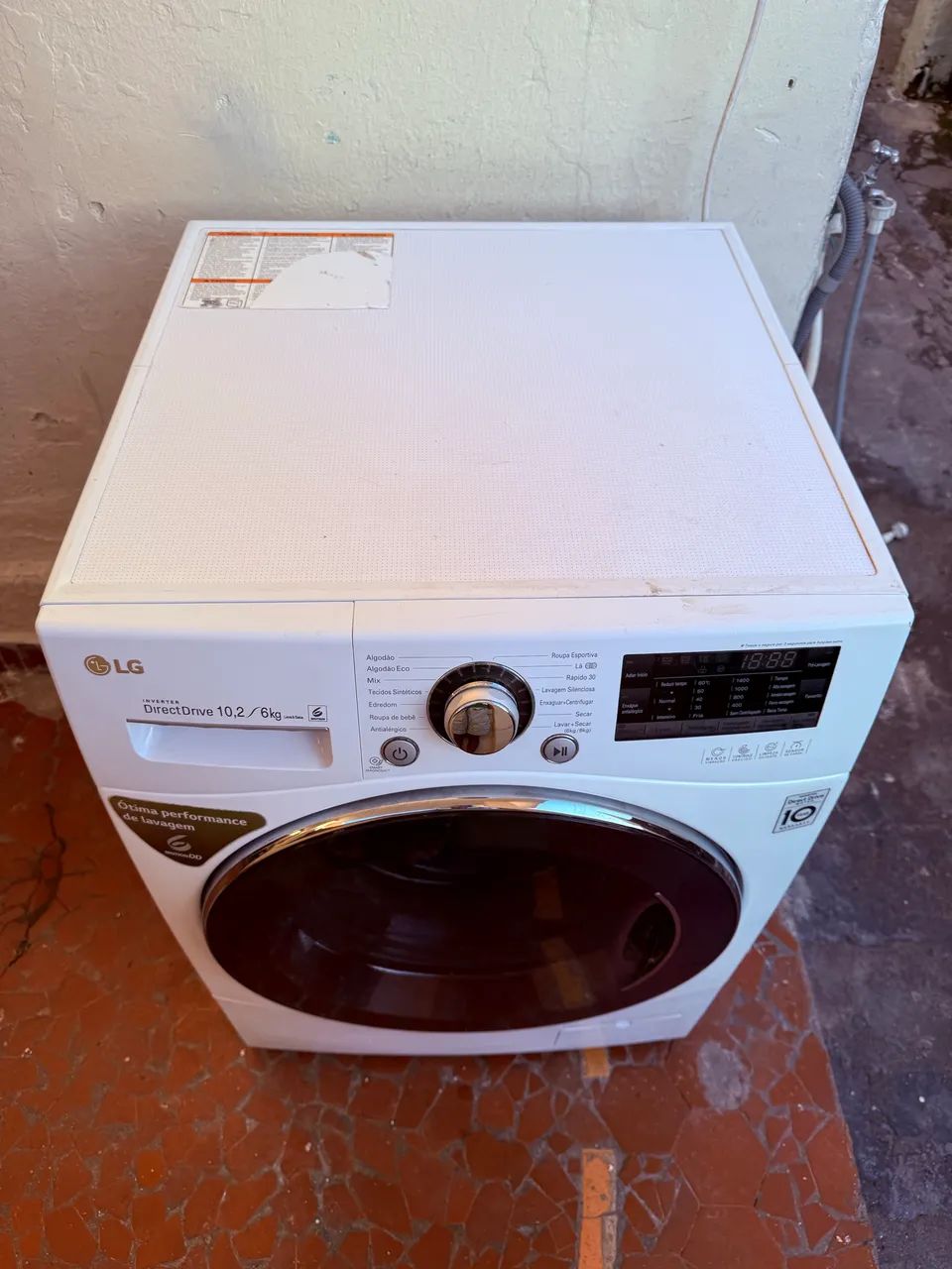 Lava e Seca LG 10kg Funcionando Perfeitamente 127v - Foto 4