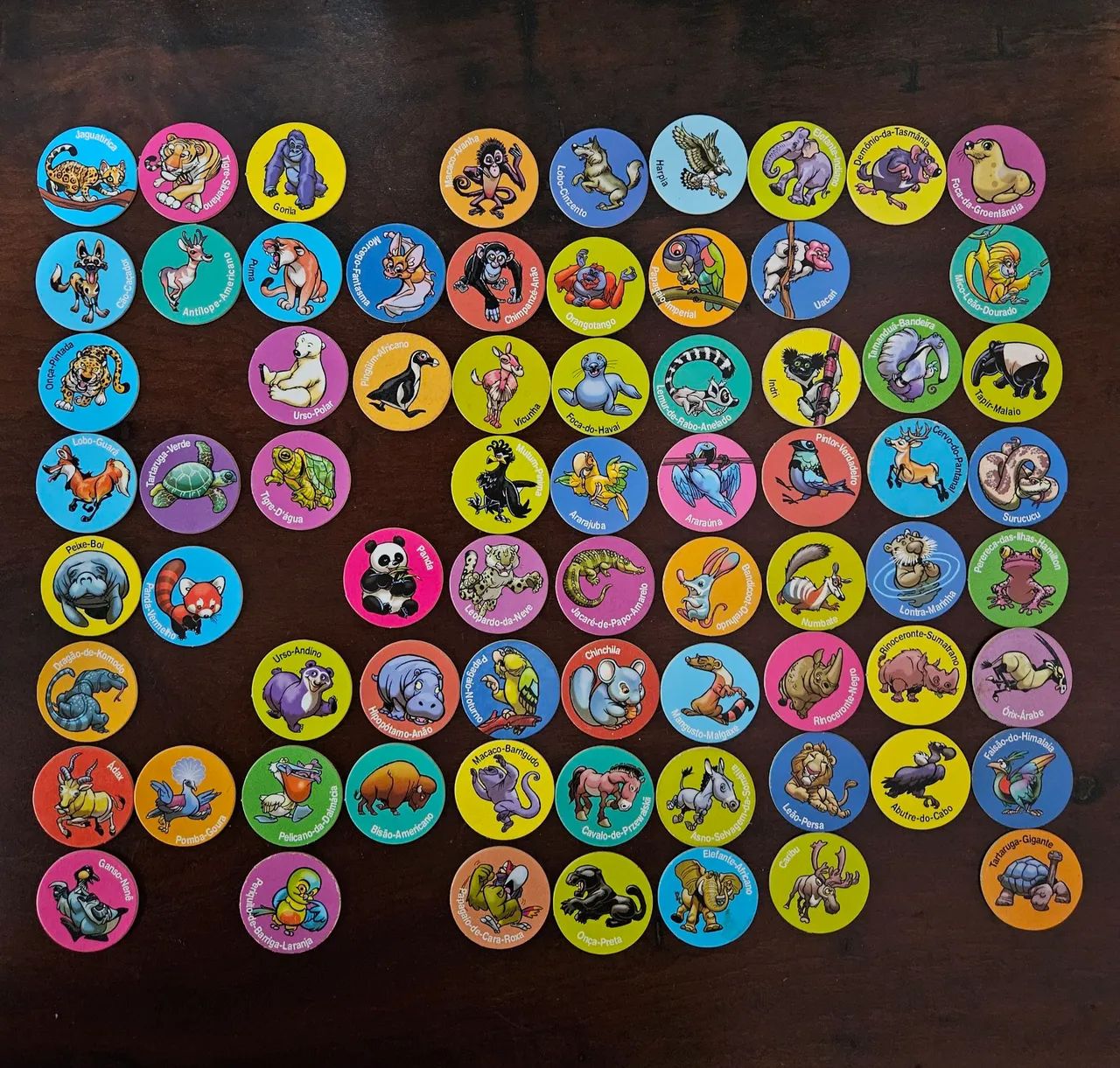 Lote tazos PingPong 71un