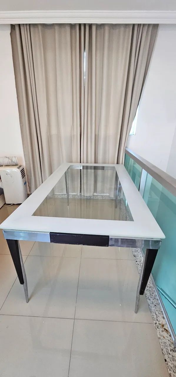 Mesa de jantar  com vidro   - Foto 4